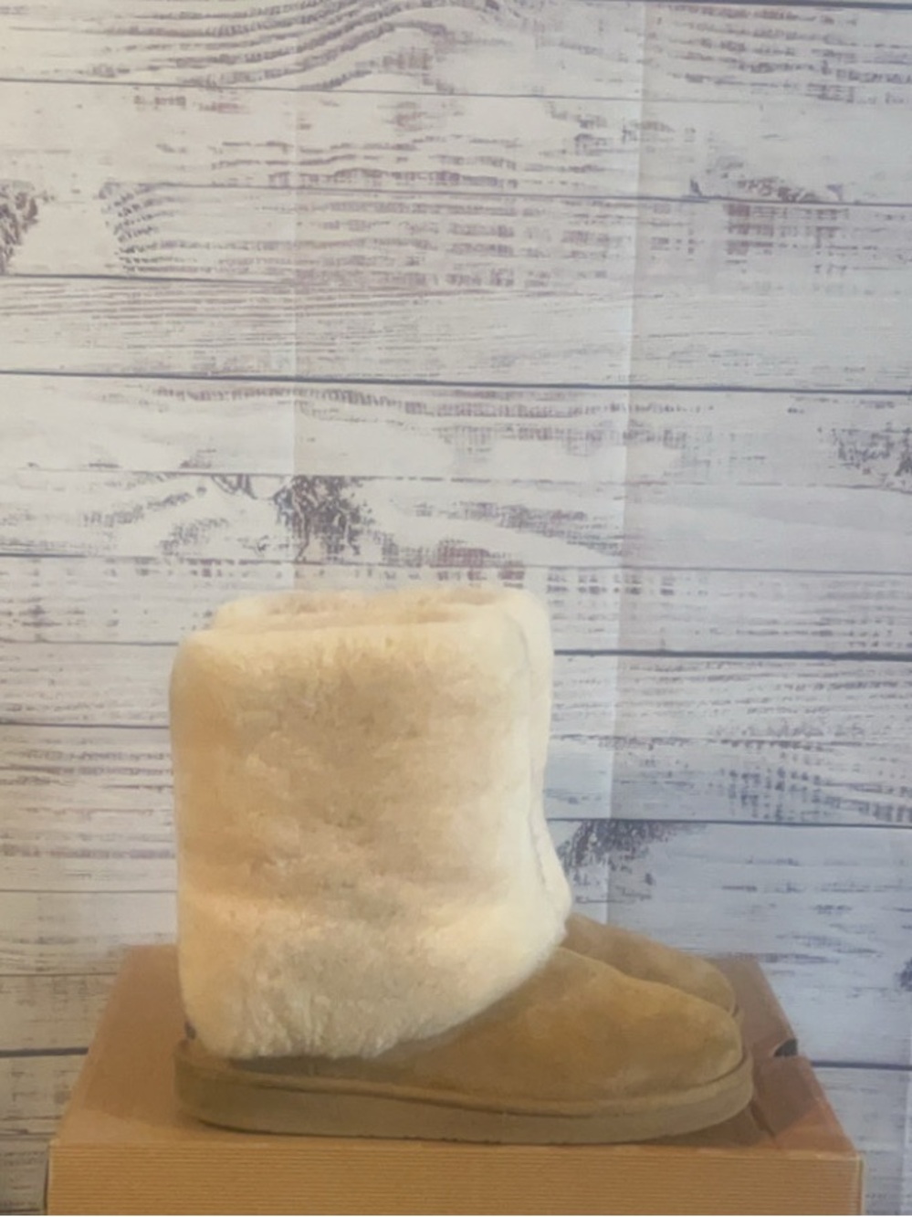 UGG Patten Chestnut Suede Sheepskin Boots